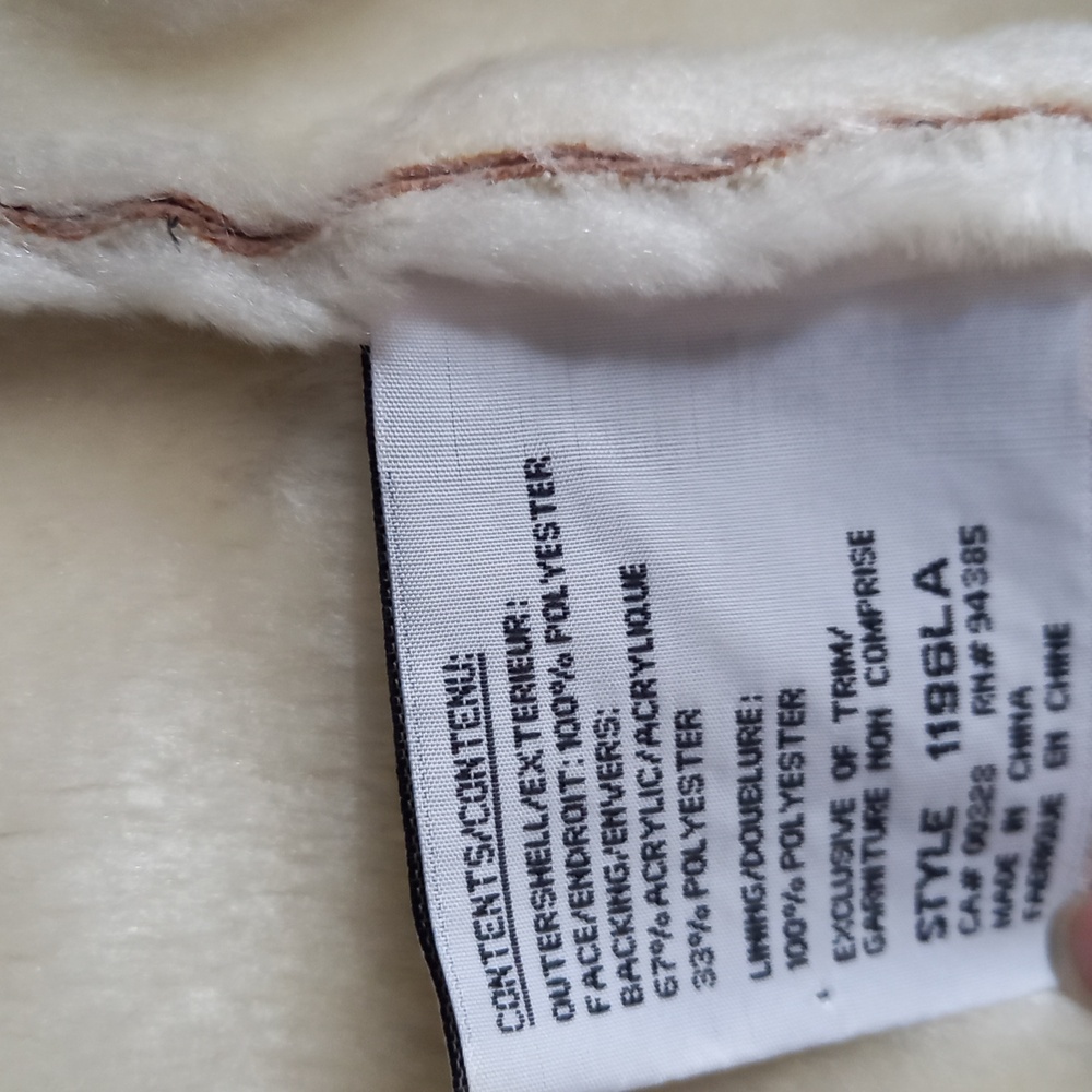 Novelti Women's Faux Fur Trimmed Coat - Beige 2X - Picture 9 of 10
